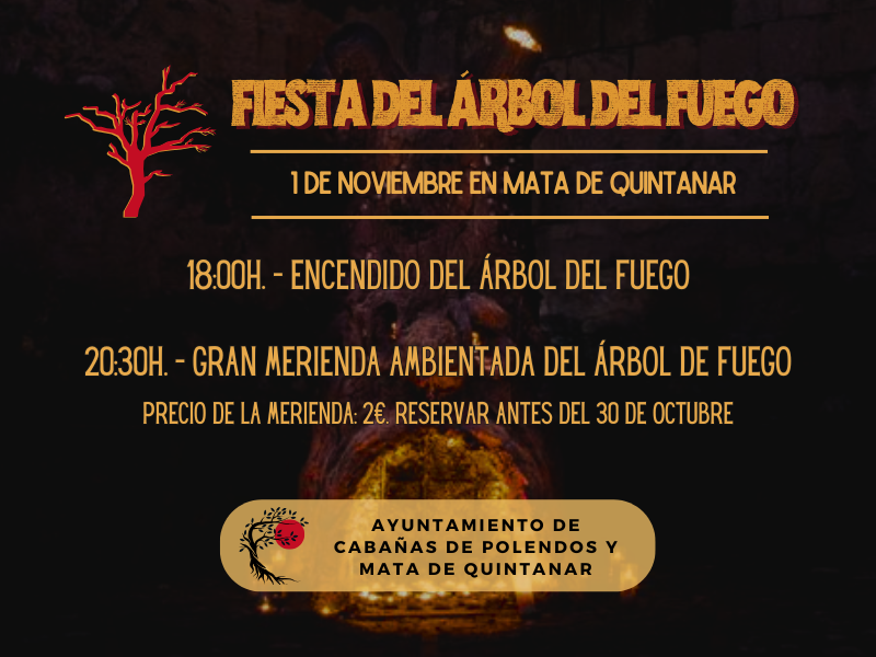 Fiesta del Árbol de fuego en Mata de Quintanar
